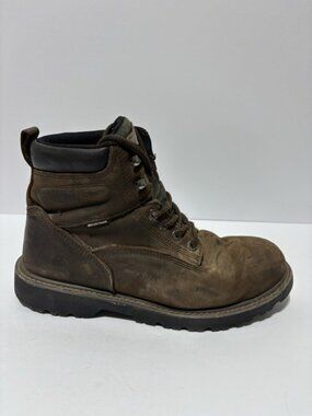 Wolverine Men’s Floorhand Brown 6” Soft Toe Work Boots, Size 10.5 M